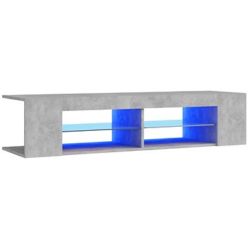 SHUMEE s LED osvětlením betonově šedý 135 × 39 × 30 cm (804233)