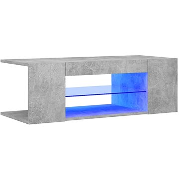 SHUMEE s LED osvětlením betonově šedý 90 × 39 × 30 cm (804242)