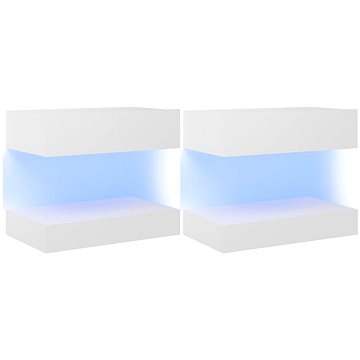 SHUMEE s LED osvětlením 2 ks bílé 60 × 35 cm (804266)
