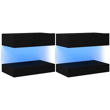 SHUMEE s LED osvětlením 2 ks černé 60 × 35 cm (804268)