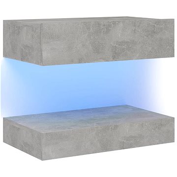 SHUMEE s LED osvětlením betonově šedý 60 × 35 cm (804273)