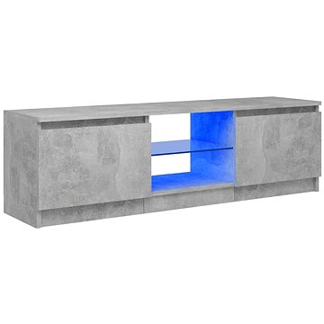 SHUMEE s LED osvětlením betonově šedý 120 × 30 × 35,5 cm (804287)