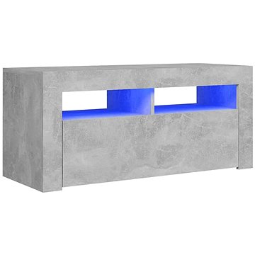 SHUMEE s LED osvětlením betonově šedý 90 × 35 × 40 cm (804323)