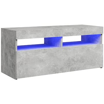 SHUMEE s LED osvětlením betonově šedý 90 × 35 × 40 cm (804386)