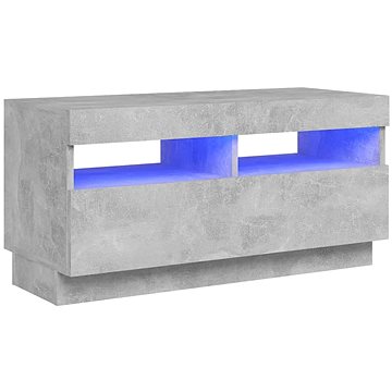 SHUMEE s LED osvětlením betonově šedý 80 × 35 × 40 cm (804449)