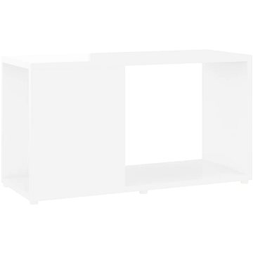 SHUMEE bílý s vysokým leskem 60 × 24 × 32 cm (809059)