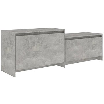 SHUMEE betonově šedý 146,5 × 35 × 50 cm (809813)