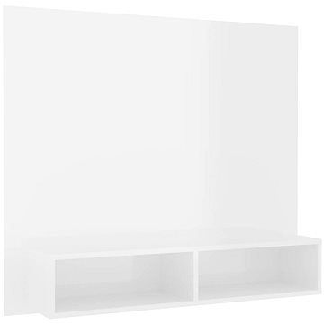 SHUMEE nástěnná bílá vysoký lesk 102 × 23,5 × 90 cm (808266)