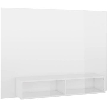 SHUMEE nástěnná bílá vysoký lesk 120 × 23,5 × 90 cm (808275)