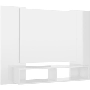 SHUMEE nástěnná bílá vysoký lesk 120 × 23,5 × 90 cm (808293)
