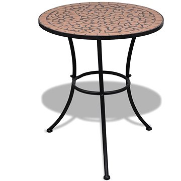 Bistro stolek terakota 60 cm mozaika (41528)