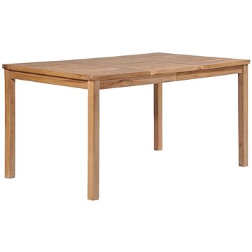 Zahradní stůl 150 x 90 x 77 cm masivní teakové dřevo (44997)