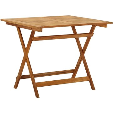 Skládací zahradní stůl 90 x 90 x 75 cm masivní akáciové dřevo (313599)