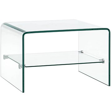 Konferenční stolek čirý 50x45x33 cm tvrzené sklo (284744)