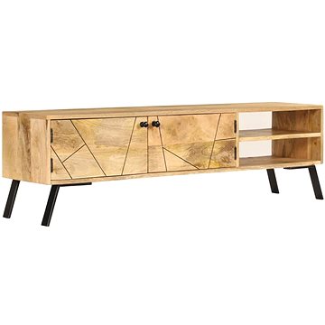 TV stolek z masivního mangovníkového dřeva 140x30x40 cm (246154)