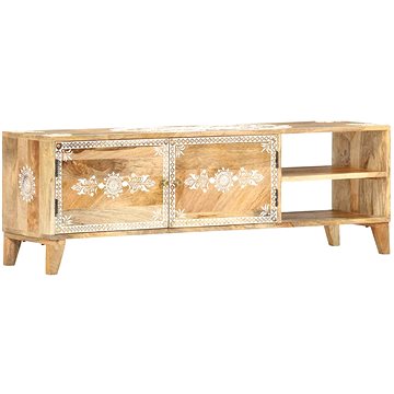 TV stolek 120x30x40 cm masivní mangovníkové dřevo (286408)
