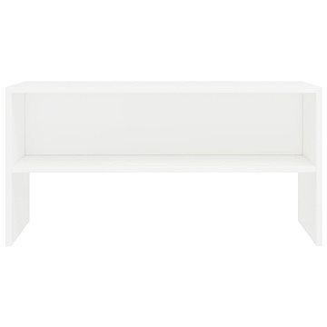 TV stolek bílý 80x40x40 cm dřevotříska (800054)