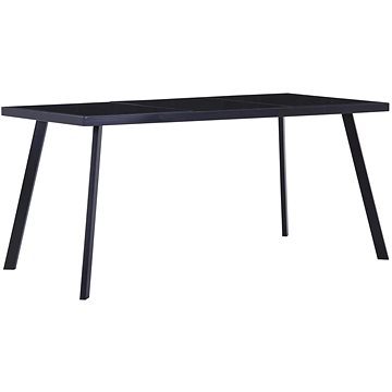 Jídelní stůl černý 180x90x75 cm tvrzené sklo 281875 (281875)
