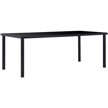 Jídelní stůl černý 200x100x75 cm tvrzené sklo 281856 (281856)
