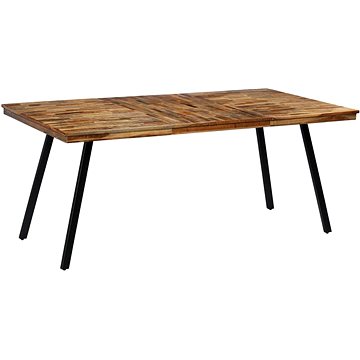 Jídelní stůl z recyklovaného teaku a oceli 180x90x76 cm 245415 (245415)