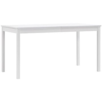 Jídelní stůl bílý 140x70x73 cm borové dřevo (283399)