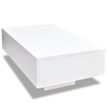 Konferenční stolek s vysokým leskem bílý (244022)