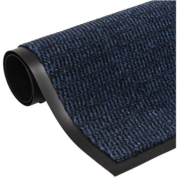 Protiprachová obdélníková rohožka všívaná 60x90cm modrá (132709)