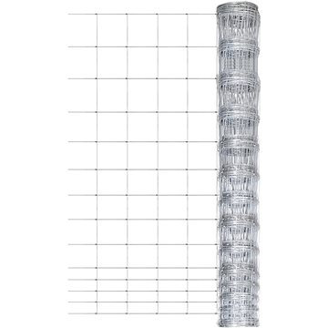 Zahradní plot pozinkovaná ocel 50 m 150 cm stříbrný (149507)