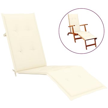 Poduška na polohovací židli krémová (75+105) x 50 x 4 cm (314175)