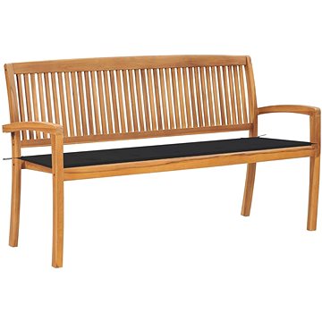 SHUMEE Stohovatelná lavice s poduškou 159 cm teak 3063306 (3063306)