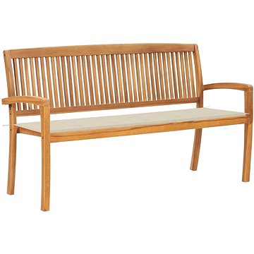 SHUMEE Stohovatelná lavice s poduškou 159 cm teak 3063308 (3063308)