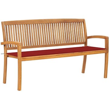 SHUMEE Stohovatelná lavice s poduškou 159 cm teak 3063312 (3063312)