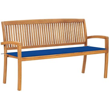 SHUMEE Stohovatelná lavice s poduškou 159 cm teak 3063316 (3063316)