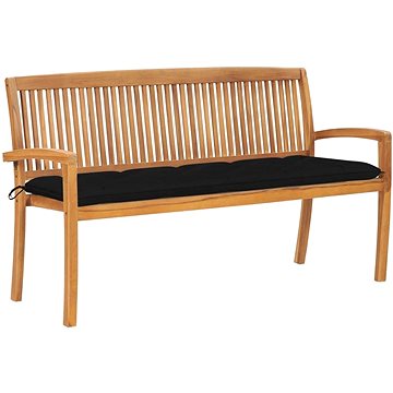 SHUMEE Stohovatelná lavice s poduškou 159 cm teak 3063328 (3063328)