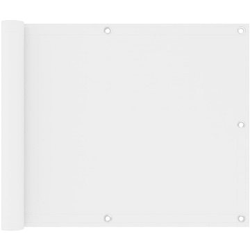 Balkónová zástěna bílá 75×300 cm oxfordská látka 134888 (134888)