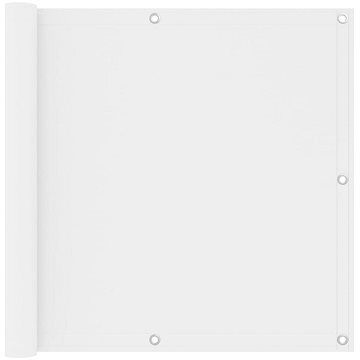 Balkónová zástěna bílá 90×400 cm oxfordská látka 134893 (134893)