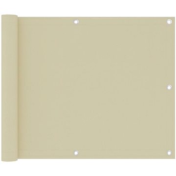 Balkónová zástěna krémová 75×300 cm oxfordská látka 134948 (134948)