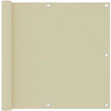 Balkónová zástěna krémová 90×500 cm oxfordská látka 134954 (134954)