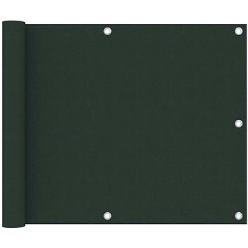 Balkónová zástěna tmavě zelená 75×300 cm oxfordská látka 134996 (134996)