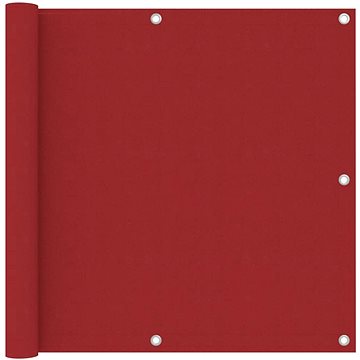 Balkónová zástěna červená 90×400 cm oxfordská látka 135037 (135037)