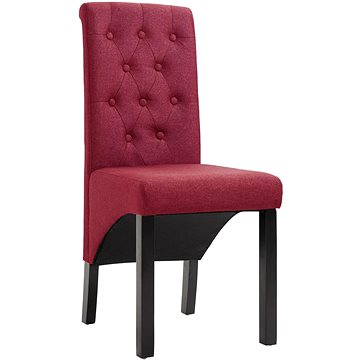 Jídelní židle 6 ks vínové textil (276980)