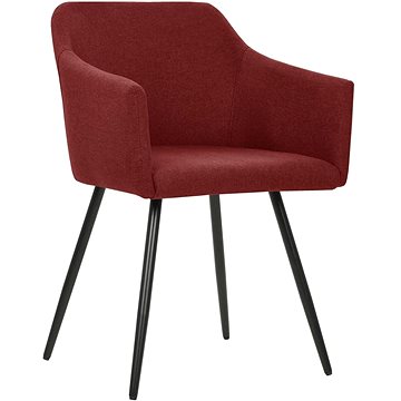 Jídelní židle 4 ks vínové textil (3065679)
