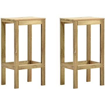 Zahradní stoličky 2 ks impregnované borové dřevo (315408)