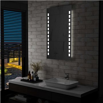 Koupelnové nástěnné zrcadlo s LED osvětlením 60 x 100 cm (144698)