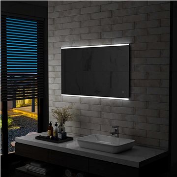 Koupelnové zrcadlo s LED světly a dotykovým senzorem 100x60 cm (144734)