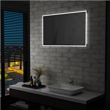 Koupelnové zrcadlo s LED světly a dotykovým senzorem 100x60 cm (144737)