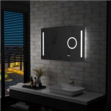 Koupelnové zrcadlo s LED světly a dotykovým senzorem 100x60 cm (144743)