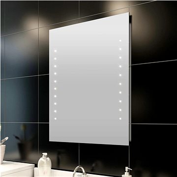 Koupelnové zrcadlo s LED diodami, nástěnné, 60 x 80 cm (D x V) (240512)