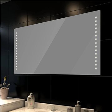 Koupelnové zrcadlo s LED diodami, nástěnné, 100 x 60 cm (D x V) (240513)