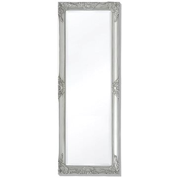 Nástěnné zrcadlo v barokním stylu 140x50 cm stříbrné (243689)